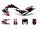Dekor / Sticker Kit schwarz-weiß-rot glänzend für Aprilia RX50 2018- Euro4