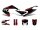 Dekor / Sticker Kit schwarz-rot-grau glänzend für Aprilia RX50 2018- Euro4