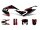 Dekor / Sticker Kit schwarz-rot-grau glänzend für Aprilia SX50 2018- Euro4