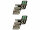logo foil / sticker S51 B black-light-green 2 pieces for Simson S51