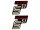 logo foil / sticker S51 Enduro black-red 2 pieces for Simson S51