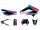 Dekor / Sticker Kit schwarz-pink-blau glänzend für Gilera RCR 11-17