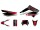 Dekor / Sticker Kit schwarz-rot-grau matt für Gilera SMT 11-17