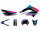 Dekor / Sticker Kit schwarz-pink-blau matt für Gilera SMT 11-17