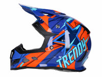 Helm Motocross Trendy T-902 Dreamstar blau / orange -...