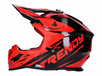 Helm Motocross Trendy T-903 Leaper schwarz / rot -...