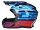 Helm Motocross OSONE S820 schwarz / blau / rot - Größe S (55-56)