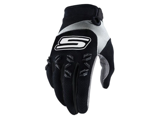 Handschuhe MX S-Line homologiert, schwarz / weiß - Größe S