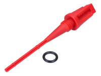 gear oil dipstick / filler screw plug Malossi red for...