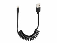 USB spiral cable / charging cable type USB-A to Lightning...