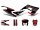 Dekor / Sticker Kit schwarz-rot-grau matt für Gilera SMT 50 2018-