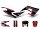 Dekor / Sticker Kit schwarz-rot-grau matt für Gilera RCR 50 2018-