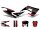 Dekor / Sticker Kit schwarz-rot-grau glänzend für Gilera RCR 50 2018-
