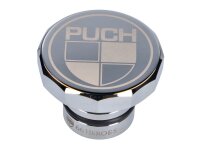 gas cap 66Heroes aluminum chromed w/ Puch logo for Puch...
