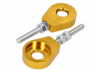 chain tensioner set aluminum gold anodized 12mm