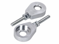 chain tensioner set aluminum silver anodized 12mm