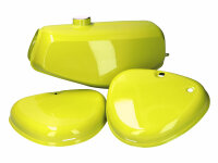 fuel tank and side cover set canola yellow for Simson...