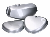 fuel tank and side cover set silver metallic for Simson...