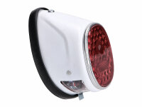 tail light assy moped oval white universal for Puch MS,...