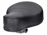 saddle / seat flat black quilted spring-mounted with Puch...