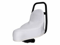 saddle / seat Chopper white for Puch
