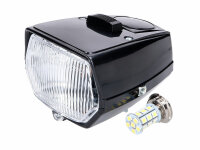 headlight square black LED with switch for Puch Maxi moped