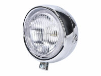headlight assy round chromed Retro universal for Puch,...