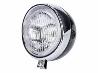 headlight assy round black Retro universal for Puch,...