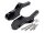 pillion footpeg adapter set aluminum CNC matt black for Vespa GT, GTS, GTV