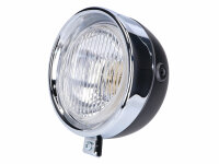 headlight assy round black Classic universal for Puch,...