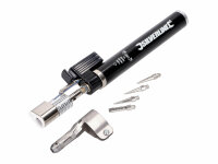 gas soldering iron Silverline 195mm incl. 4 soldering tips