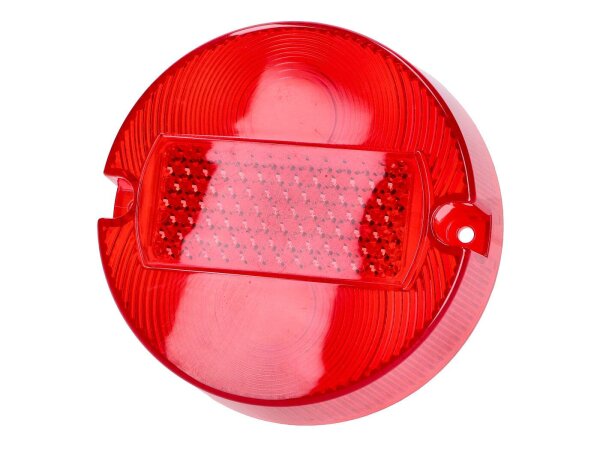 Rücklichtglas rot 100mm ohne E-Prüfzeichen für Simson S50, S51, S70, MZ