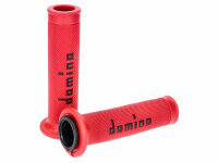 handlebar grip set  Domino A010 On-Road red / black with...