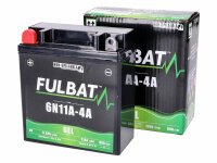 Batterie Fulbat 6N11A-4A 6V 11Ah GEL für Simson S50,...
