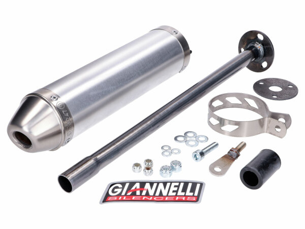 Endschalldämpfer Giannelli Aluminium für Derbi GPR 50 Nude, Racing 50, Aprilia RS 50