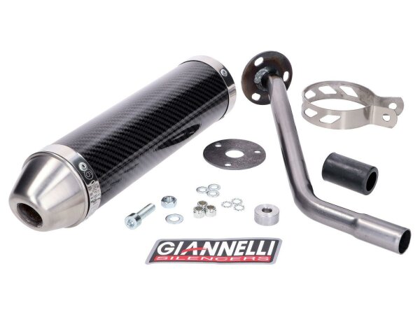 muffler Giannelli carbon for Beta RR 50 Enduro, Motard 12-16, Enduro 50 Factory 15-16