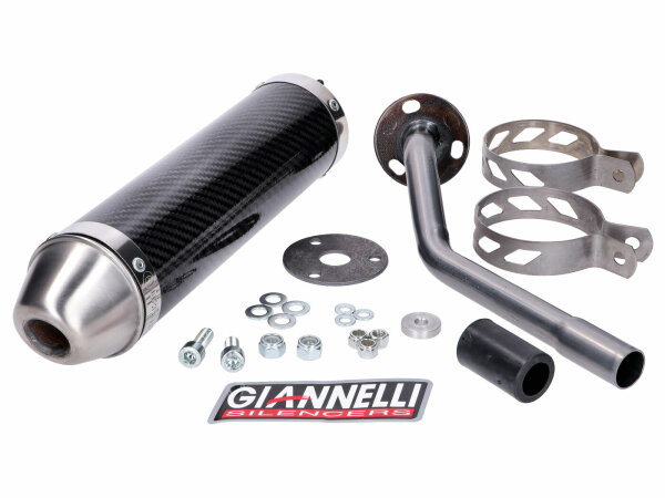 Endschalldämpfer Giannelli Carbon für Fantic Motor 50M, 50MR, 50E, 50ER, 50ES 2T 13-16