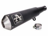 exhaust system Arrow Pro-Race stainless steel black for...