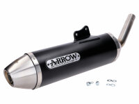 Auspuffanlage Arrow Aluminium schwarz für KSR Moto...