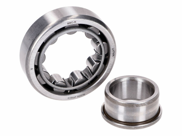 crankshaft roller bearing NJ204 C3 - 20x47x14 for Simson S51, S53, S70, S83, SR50, SR80, KR51/2 Schwalbe, M500, M700 engine