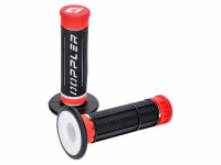 handlebar rubber grip set Doppler Grip 3D red / white /...