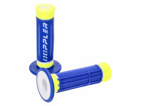 handlebar rubber grip set Doppler Grip 3D blue / white /...