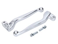 clutch and brake lever set ALU anodized, silver color for...