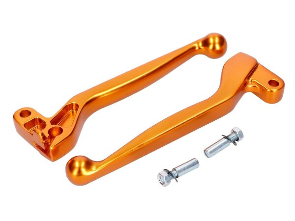 clutch and brake lever set ALU anodized golden for Simson S50, S51, S53, S70, S83, SR50, SR80