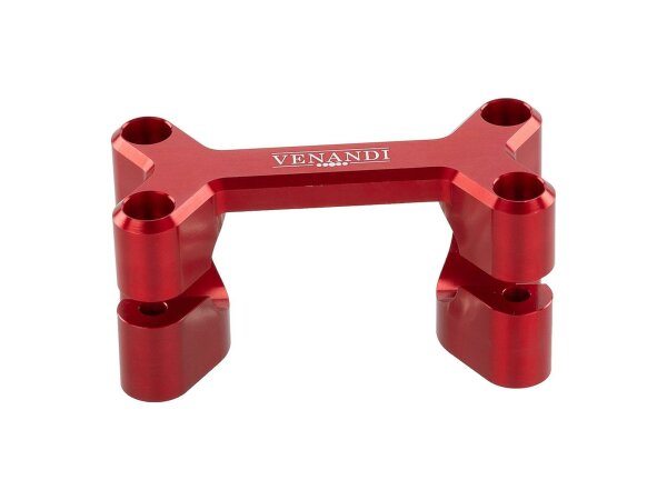 Lenkeraufnahme Venandi Dogbone CNC rot für Simson S50, S51