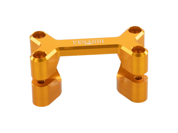 Lenkeraufnahme Venandi Dogbone CNC goldfarben für Simson S50, S51