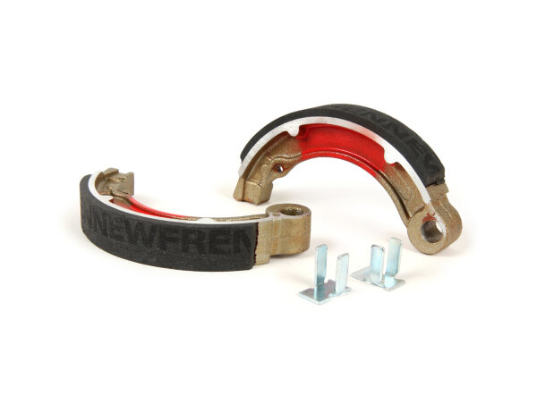 Brake shoes -BGM PRO Ø=127x20 mm for brake drum BGM5310- Vespa 8" rear, 2 anchor pins, Vespa VNB4T-VNB6T (r), VBB2T (r) - also used for conversion from 10" to 8"