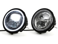 Headlight incl. conversion ring and headlight support...