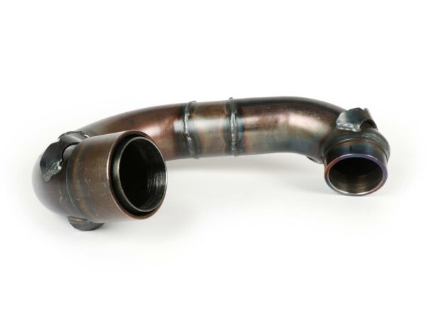 Exhaust manifold -BGM PRO Clubman V4.0 for QUATTRINI M210- Lambretta series 1-3 - unpainted