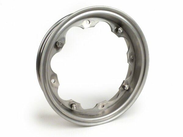 Wheel rim -BGM PRO- Lambretta LI (series 1-3), LI S, SX, TV (series 2-3) - stainless steel